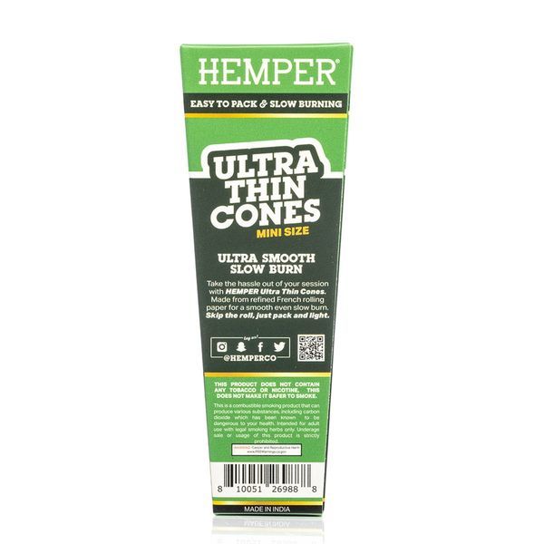 Hemper Mini Cones Ultra Finos Castanhos