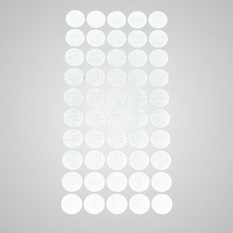 Filtros aderentes para tampas, pack de 50 (Microppose)