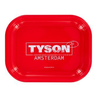 Tabuleiro metálico de enrolar vermelho "Tyson Amsterdam" (TYSON 2.0)
