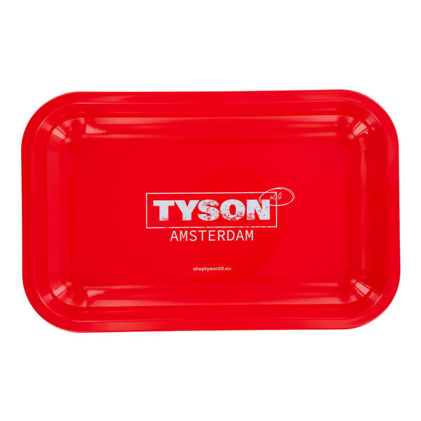 Tabuleiro metálico de enrolar vermelho "Tyson Amsterdam" (TYSON 2.0)