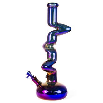 Bong de vidro Zigzag Rainbow (Blaze Glass)