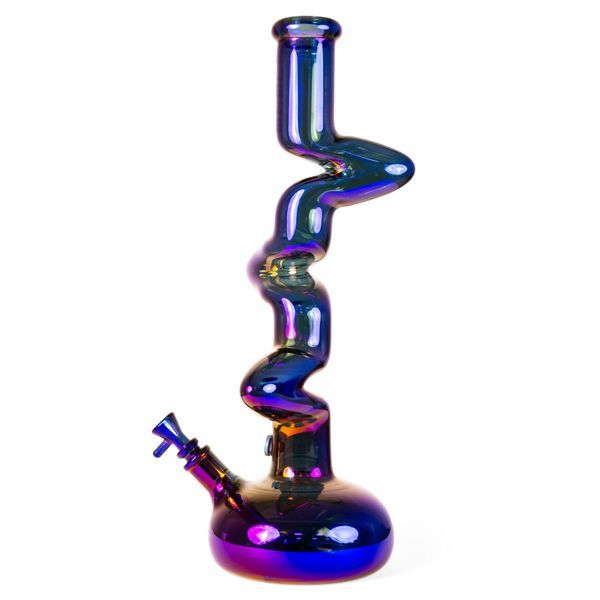 Bong de vidro Zigzag Rainbow (Blaze Glass)