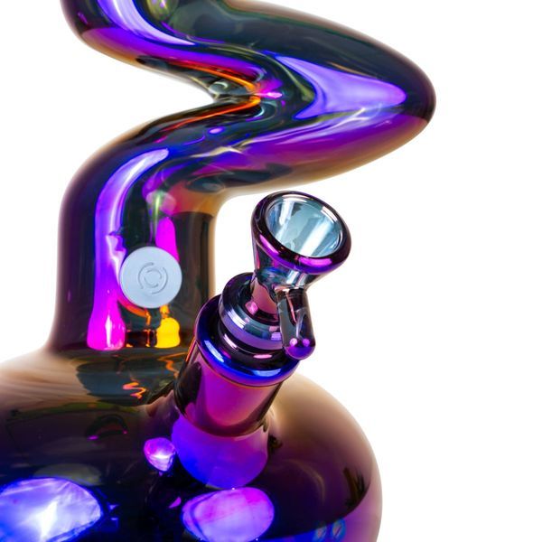 Bong de vidro Zigzag Rainbow (Blaze Glass)