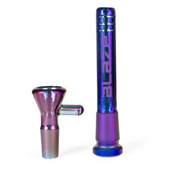 Bong de vidro Zigzag Rainbow (Blaze Glass)