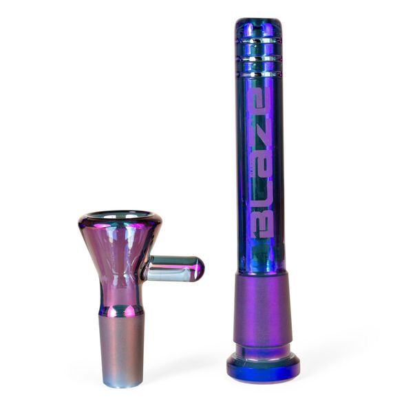 Bong de vidro Zigzag Rainbow (Blaze Glass)