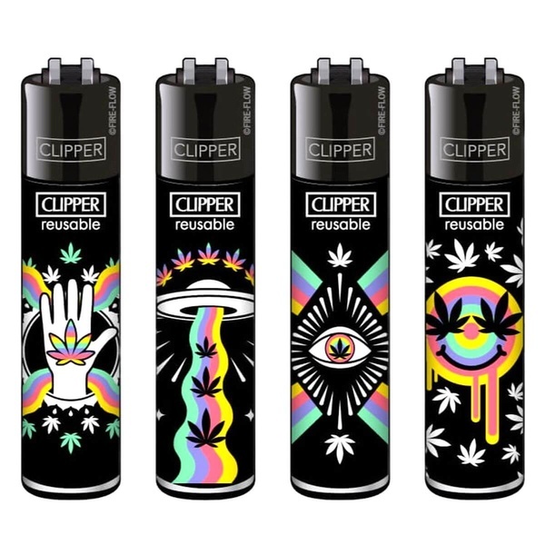 Isqueiro Arte de Erva Clássica (Clipper)