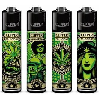 Isqueiro Arte de Erva Cl&aacute;ssica (Clipper)