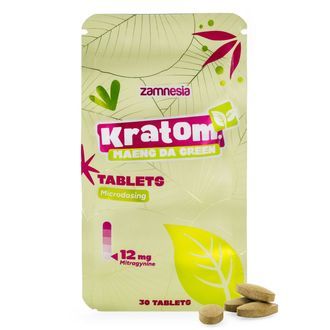 Comprimidos de Microdosagem de Kratom - Maeng Da Green (Zamnesia)