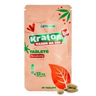 Comprimidos de Microdosagem de Kratom - Maeng Da Vermelho (Zamnesia)