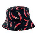 Chapéu bucket com padrão de malaguetas