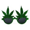 Óculos de sol com folha de ganja