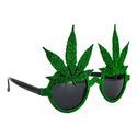 Óculos de sol com folha de ganja
