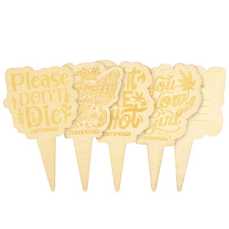 Marcadores de vasos em madeira (Zamnesia)