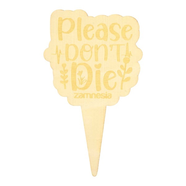 Marcadores de vasos em madeira (Zamnesia)