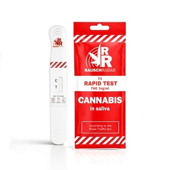 RauschRadar&reg; teste de saliva para THC (3,5 ng/ml)