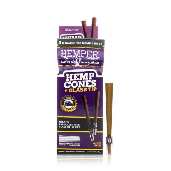 Cones King Size + Pontas de Vidro 2PK (Hemper)