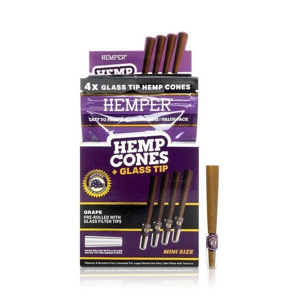 Hemp cones 1¼ + ponta de vidro 4 unidades (Hemper)
