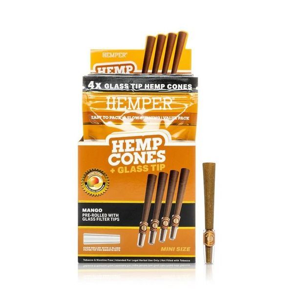 Hemp cones 1¼ + ponta de vidro 4 unidades (Hemper)