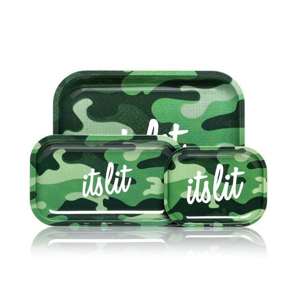 Está em alta! Tabuleiro para enrolar Light Green Camouflage (Hemper)