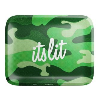 Está em alta! Tabuleiro para enrolar Light Green Camouflage (Hemper)