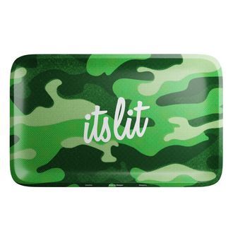 Está em alta! Tabuleiro para enrolar Light Green Camouflage (Hemper)