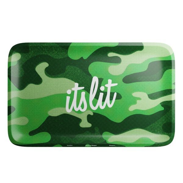 Está em alta! Tabuleiro para enrolar Light Green Camouflage (Hemper)