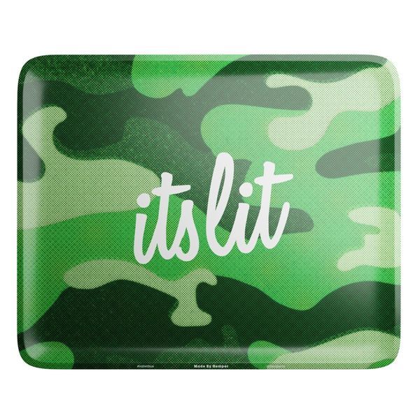 Está em alta! Tabuleiro para enrolar Light Green Camouflage (Hemper)