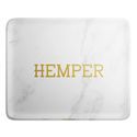 Tabuleiro de enrolar em mármore branco Luxe (Hemper)