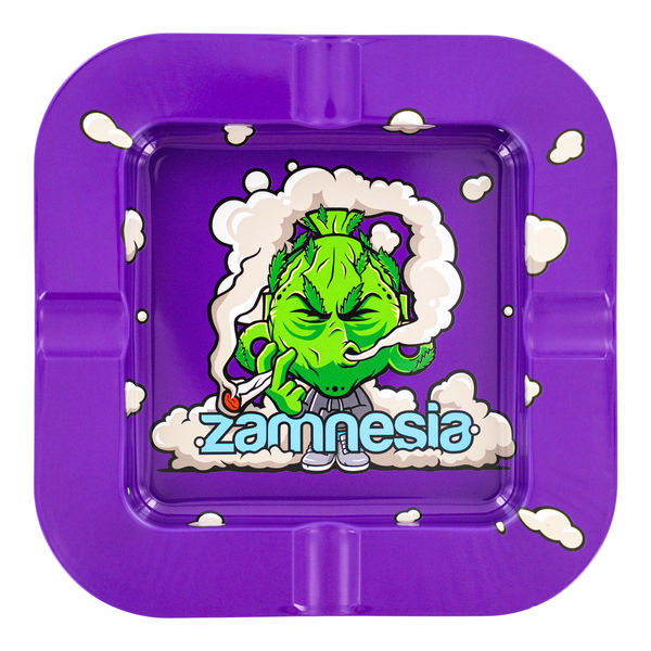 Budhead cinzeiro quadrado em metal (Zamnesia)