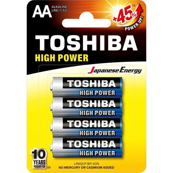 Pilhas AA Alcalinas (TOSHIBA)