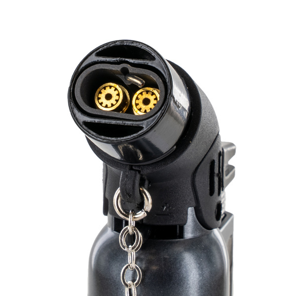 Isqueiro metálico de dupla chama