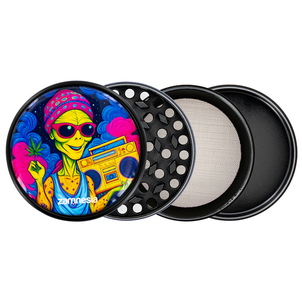 Coleção de moedores de metal Area 420 (Zamnesia) - 4 partes Ø63mm