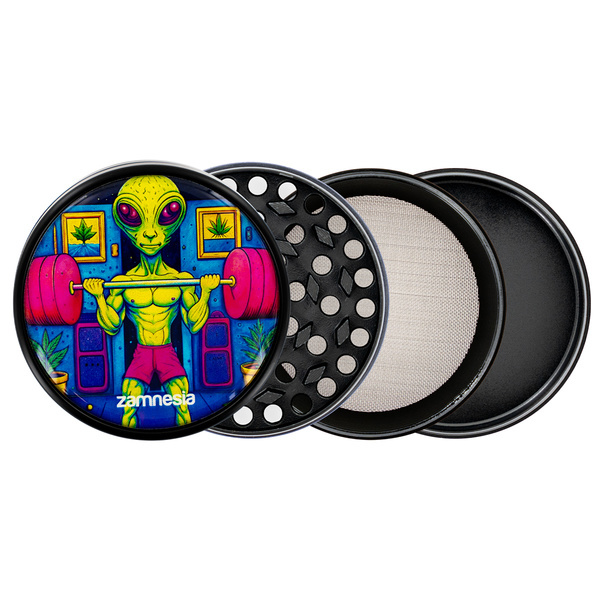 Coleção de moedores de metal Area 420 (Zamnesia) - 4 partes Ø63mm