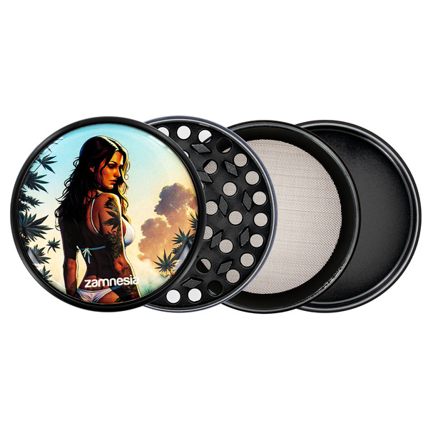 Coleção de moedores Bad Bitches Metal (Zamnesia) - 4 partes Ø63mm