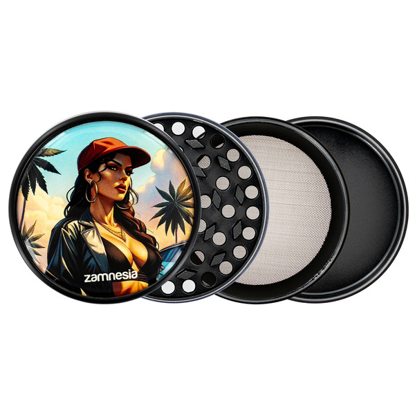 Coleção de moedores Bad Bitches Metal (Zamnesia) - 4 partes Ø63mm