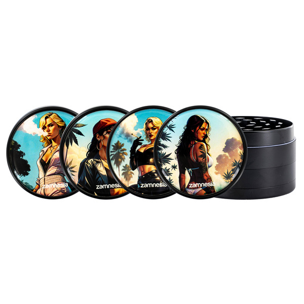 Coleção de moedores Bad Bitches Metal (Zamnesia) - 4 partes Ø63mm