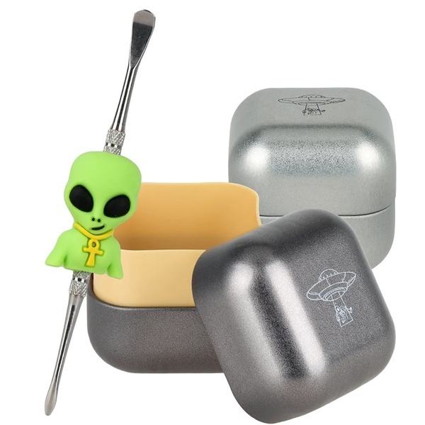 Conjunto Alien Dab Tool & UFO Concentrate Jar