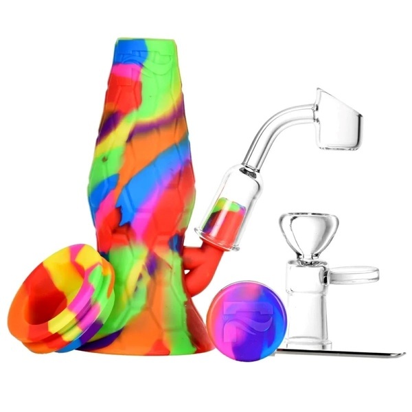 Conjunto de dab rig em silicone RIP Series Mini Lava Flow (Pulsar)