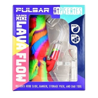 Conjunto de dab rig em silicone RIP Series Mini Lava Flow (Pulsar)