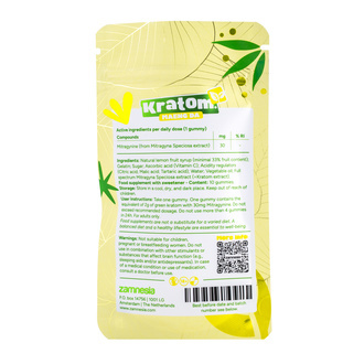 Gomas de kratom 30 mg (Zamnesia)