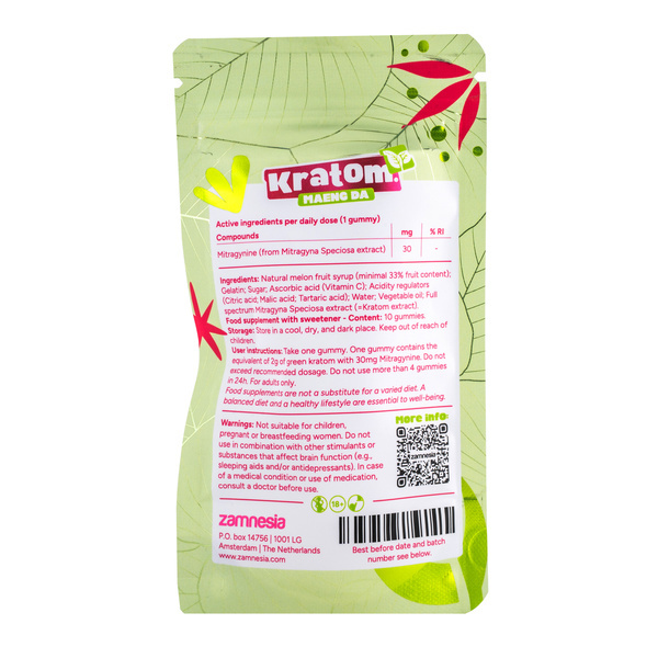 Gomas de kratom 30 mg (Zamnesia)
