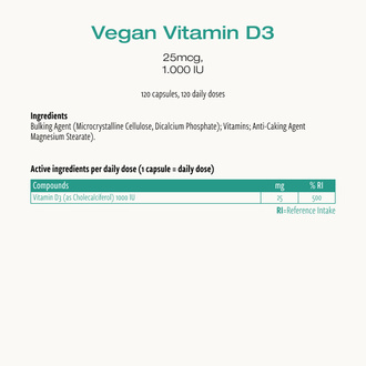 Vitamina D3 vegana (Cibdol)