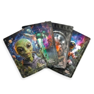 Saco de Armazenamento Cosmic Flower Power com Fecho Z-Lock (Grande)