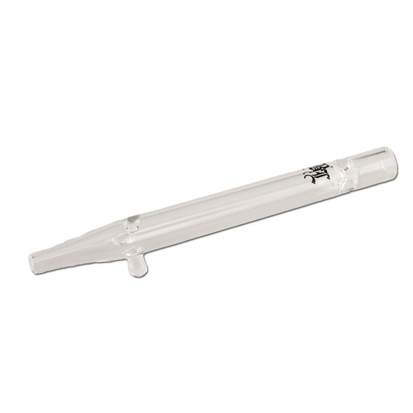 One Hitter de vidro com batente anti-rolamento (Black Leaf)