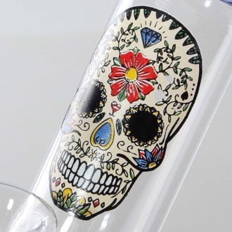 Mini bong de vidro Skull (Near Dark)