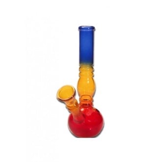 Bong de vidro Rasta reto