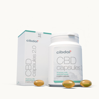 Cápsulas moles de CBD 10% 1000 mg (Cibdol)