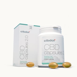 Cápsulas moles de CBD 15% 1500 mg (Cibdol)