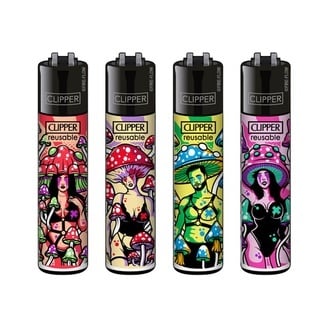 Isqueiro Clipper Kinky Shroom