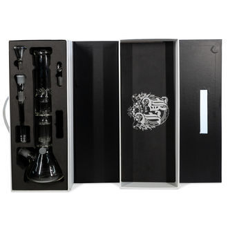 Bong em vidro para ervas e óleos Black Leaf